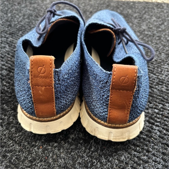 Cole Haan Blue Knit Oxfords